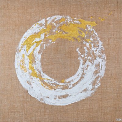 Abstrakter Goldener Enso von Denise Quah
