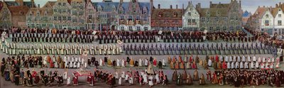 Der Ommegang in Brüssel am 31. Mai 1615: Prozession von Notre Dame de Sablon von Denys van Alsloot