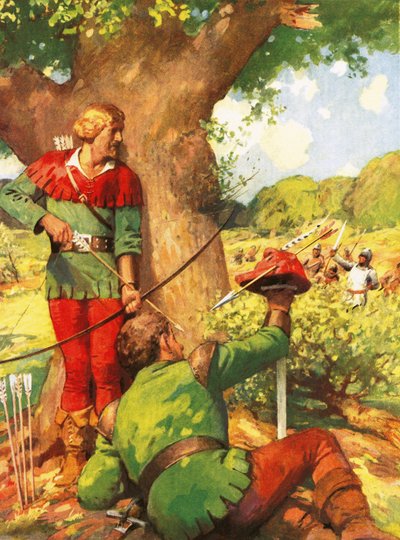 Robin und Little John verwirren die Normannen von Derek Charles Eyles