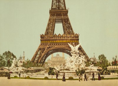 Eiffelturm und Brunnen, Weltausstellung, Paris, Frankreich, ca. 1900 von Detroit Publishing Co.