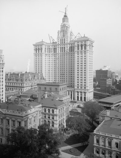 Neues Rathaus, New York City, USA, um 1914 von Detroit Publishing Co.