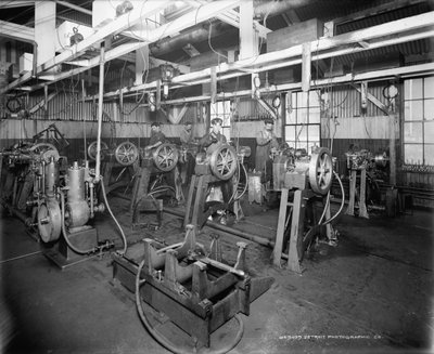Der Testraum, Leland & Faulconer Manufacturing Company, Detroit von Detroit Publishing Co.