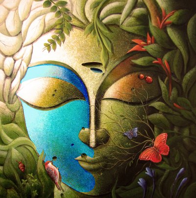 Gelassenes Naturgesicht von Dhananjoy Mukherjee