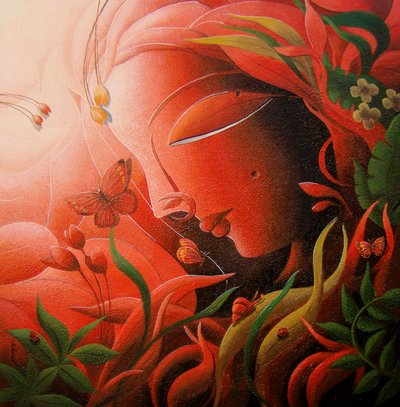 Gelassene Naturfrau von Dhananjoy Mukherjee