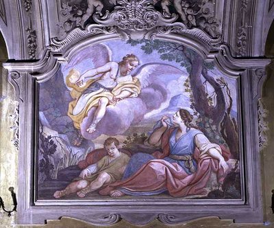 Hagar und Ismael in der Wüste, aus dem Refektorium von Diacinto Fabbroni