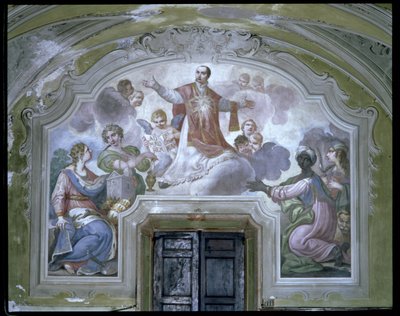 Die Apotheose des Heiligen Ignatius von Loyola (um 1491-1556) aus dem Refektorium von Diacinto Fabbroni