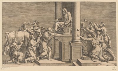 Opfer eines Stiers an Jupiter von Diana Mantuana