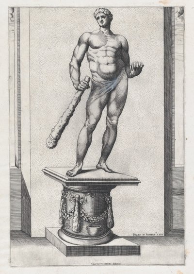 Speculum Romanae Magnificentiae: Herkules mit den Äpfeln der Hesperiden, 1581 von Diana Mantuana