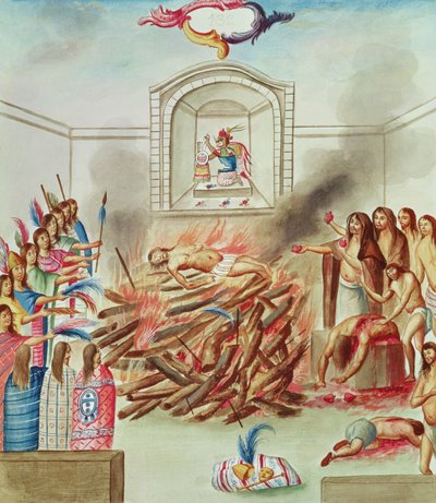 Tome 3 fol.132, Ein Menschenopfer, aus 