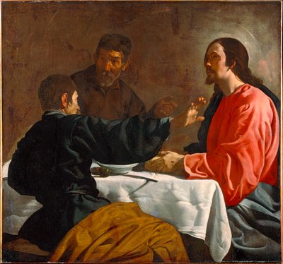 Das Abendmahl in Emmaus von Diego Rodriguez de Silva y Velazquez
