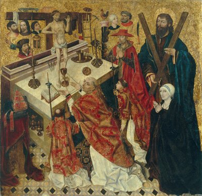 Die Messe des Heiligen Gregor des Großen von Diego de la Cruz