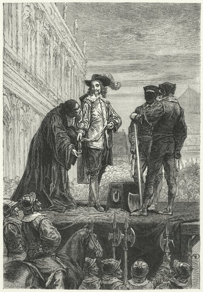 Hinrichtung von König Karl I., 1649 von Diogene Ulysse Napoleon Maillart