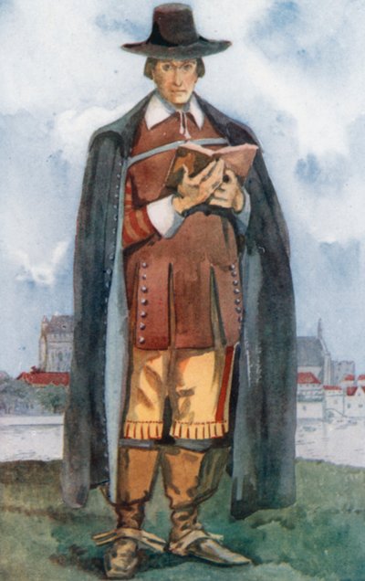 Ein Cromwellianischer Mann 1649-1660 von Dion Clayton Calthrop