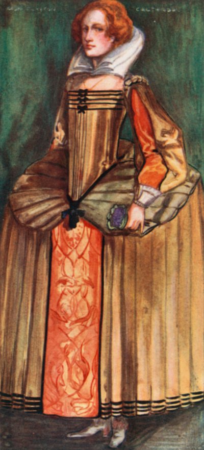 Eine Frau aus der Zeit von Elisabeth 1558-1603 von Dion Clayton Calthrop