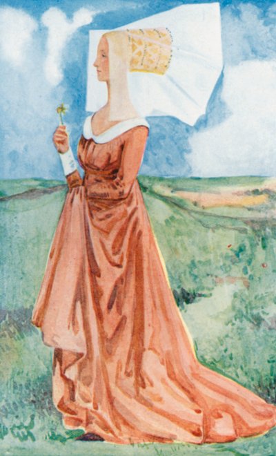 Eine Frau zur Zeit von Richard III 1483-1485 von Dion Clayton Calthrop