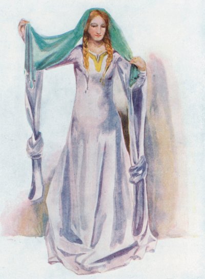 Eine Frau aus der Zeit von Stephan 1135-1154 von Dion Clayton Calthrop