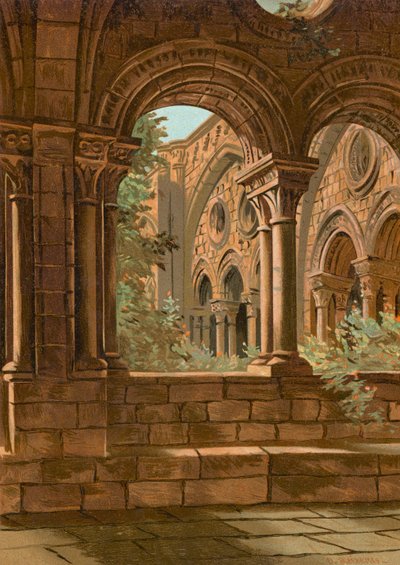 Byzantinischer Kreuzgang von Tarragona von Dionisio Baixeras Verdaguer