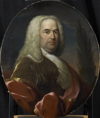 Porträt von Hugo du Bois, Direktor der Rotterdamer Kammer der Niederländischen Ostindien-Kompanie, gewählt 1734 von Dionys van Nijmegen