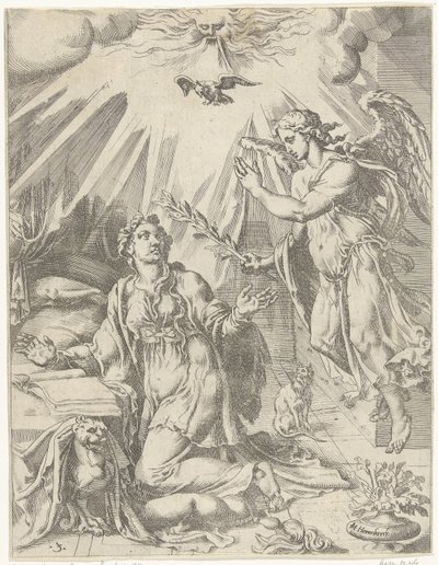 Verkündigung von Dirck Volckertsz. Coornhert (attributed to)
