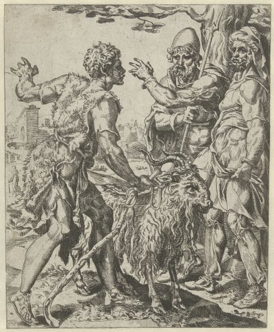 Chira auf der Suche nach der Prostituierten von Dirck Volckertsz. Coornhert (attributed to)