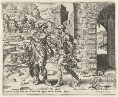 Erste Ausrede: Das neue Feld (Serie: Gleichnis eines Hochzeitsfestes) von Dirck Volckertsz. Coornhert