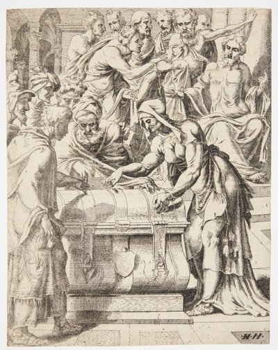 Das Scherflein der Witwe von Dirck Volckertsz. Coornhert