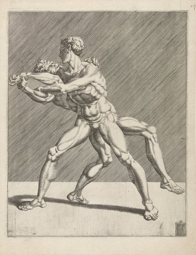 Zwei Ringer von Dirck Volckertsz. Coornhert