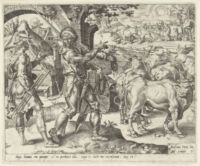 Zweites Vorwand: die neue Herde (Gelijkenis van een bruiloftsfeest) von Dirck Volckertsz. Coornhert