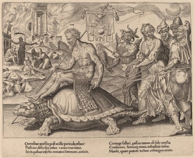 Der Triumph von Hiob von Dirck Volckertz Coornhert after Maerten van Heemskerck