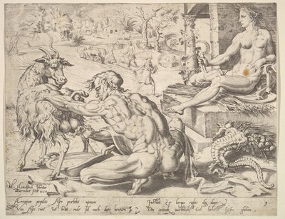 Asher, aus der Serie Die zwölf Patriarchen, 1550 von Dirck Volkertsen Coornhert