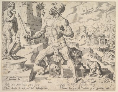 Simeon, aus der Serie Die zwölf Patriarchen, 1550 von Dirck Volkertsen Coornhert