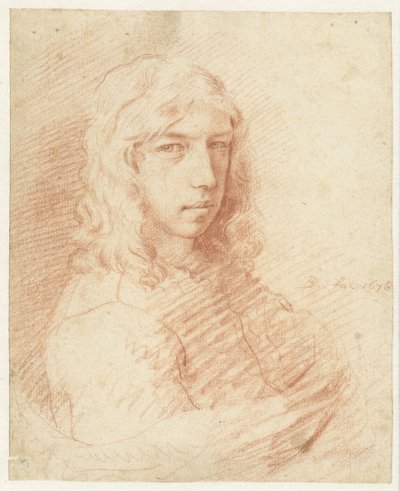 Büste eines jungen Mannes mit langen Haaren von Dirck de Bray
