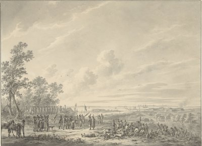 Die Schelde verstärkt durch die französischen Truppen von Dirk Langendijk