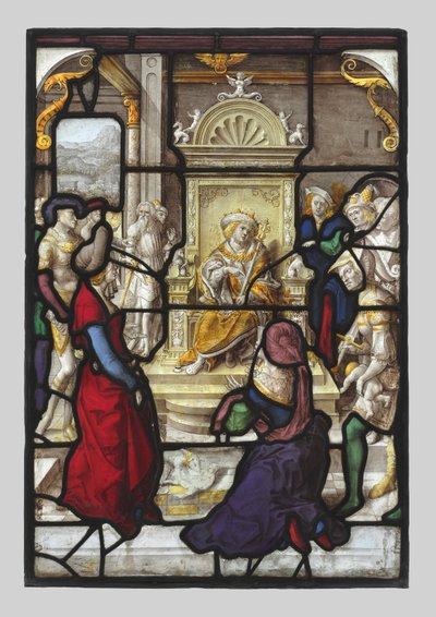 Das Urteil Salomos und Esther vor Ahasveros, ca. 1530 von Dirk Vellert