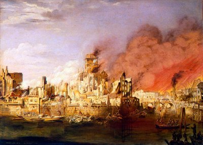 Der große Brand von Hamburg am 5. Mai 1842 von Ditlev Martens