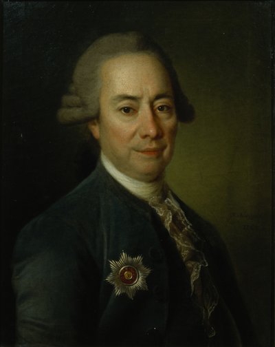 Porträt von Pyotr Vasilyevich Bakunin 1725-1786, 1782 von Dmitri Grigorievich Levitsky