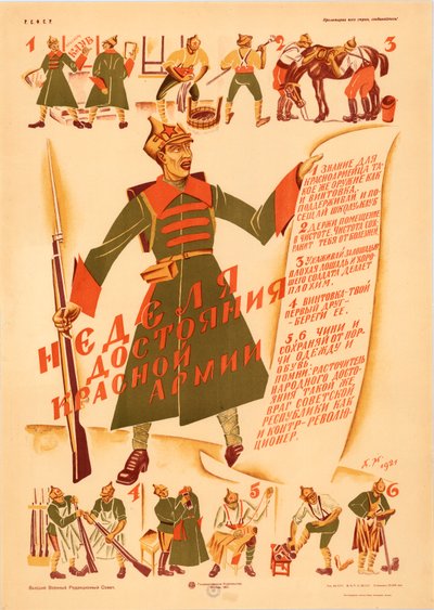 Die Woche des Eigentums der Roten Armee, 1921 von Dmitri Stachievich Moor