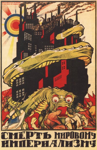 Für den Tod des Weltimperialismus Poster, 1920 von Dmitriy Stakhievich Moor