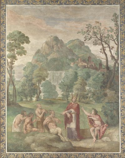 Das Urteil des Midas Fresko aus der Villa Aldobrandini, 1617-1618 von Domenichino