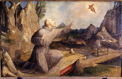 Der heilige Franziskus empfängt die Stigmata von Domenico Beccafumi