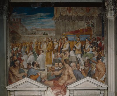 Prozession des Leichnams von Sankt Antoninus von Domenico Cresti