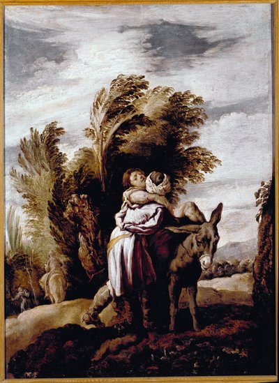 Das Gleichnis vom barmherzigen Samariter von Domenico Fetti or Feti
