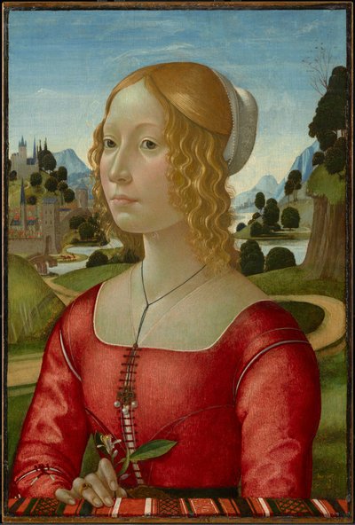 Porträt einer Dame von Domenico Ghirlandaio