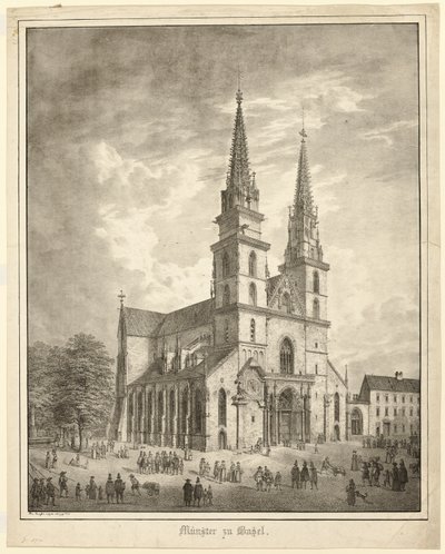 Münster zu Basel von Domenico Quaglio