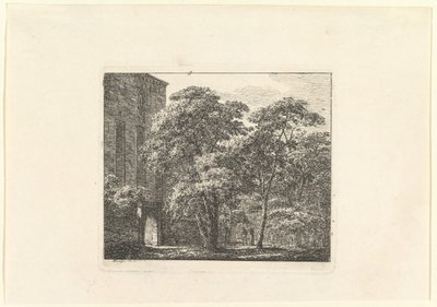 Gotische Architektur in einer Landschaft von Domenico Quaglio II