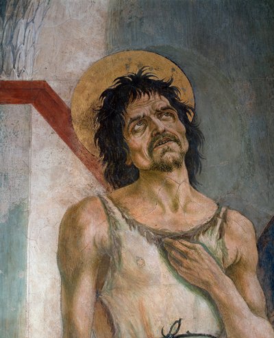 Johannes der Täufer und Franz von Assisi: Detail von Johannes dem Täufer von Domenico Veneziano