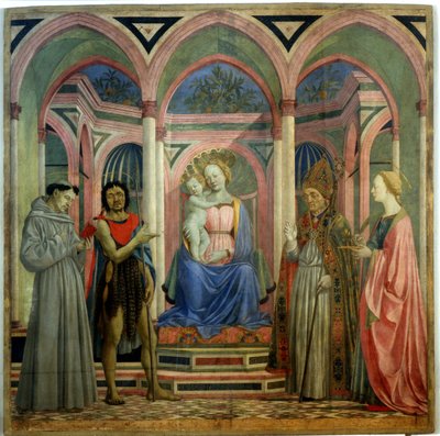 Der Santa Lucia de Magnoli Altar, ca. 1447 von Domenico Veneziano