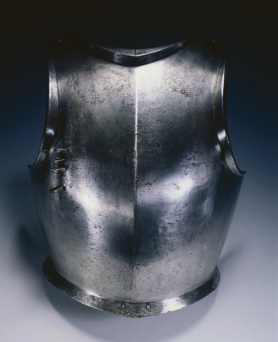 Gotische Brustplatte mit Lanzenhalterung, ca. 1490-1500 von Domenico dei Barini