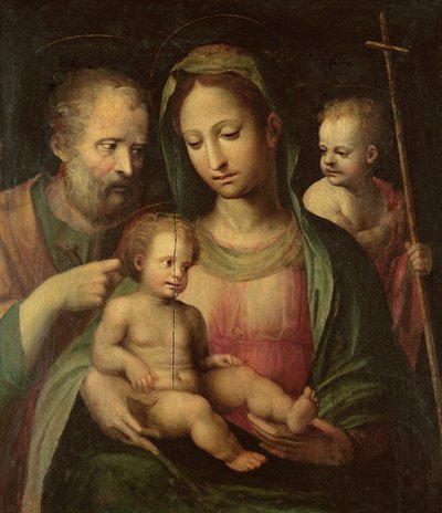 Die Heilige Familie mit dem Heiligen Johannes von Domenico di Pace Beccafumi  