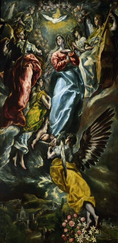 Die Unbefleckte Empfängnis der Jungfrau, ca. 1608-1610 von Dominico El Greco